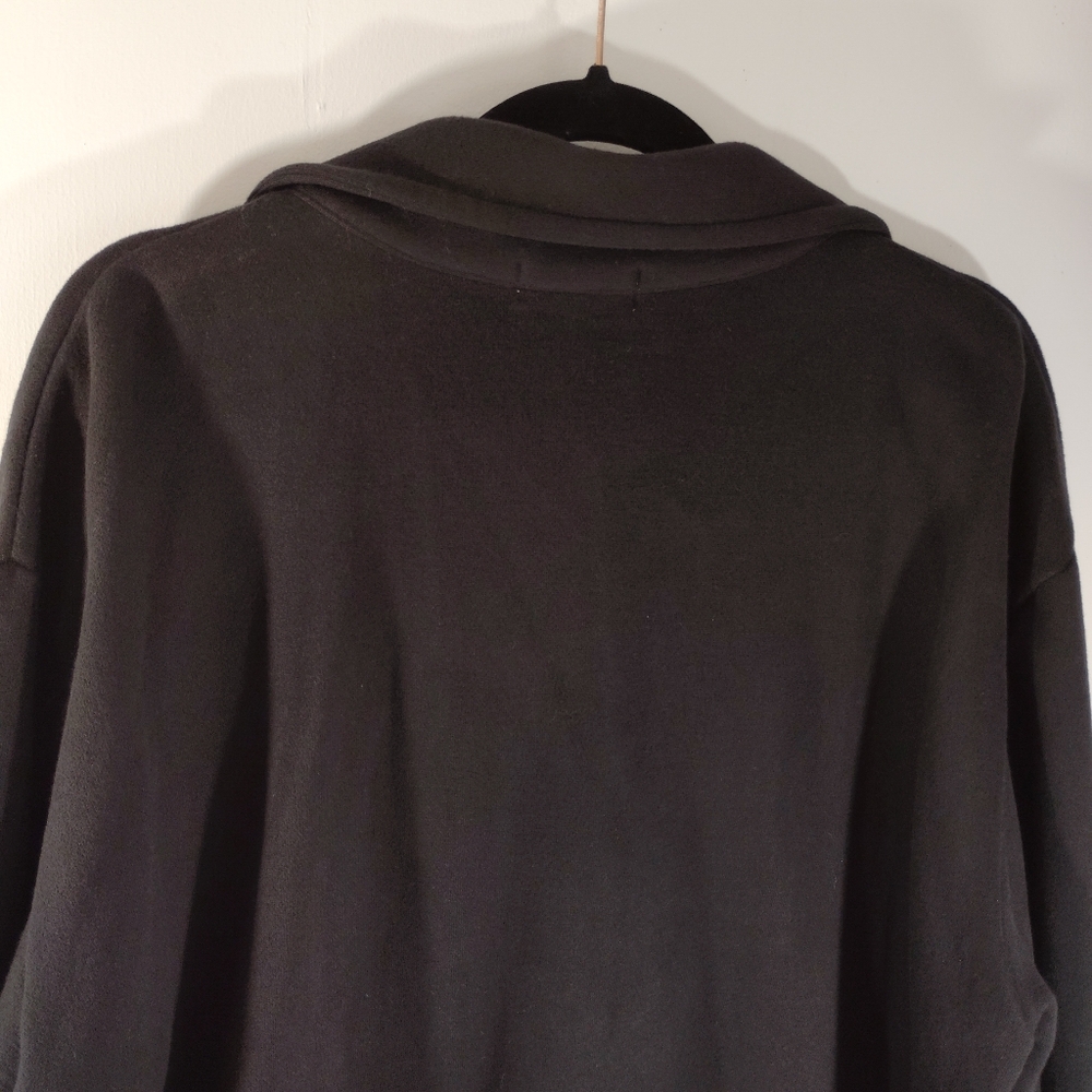 2X Jones New York Cozy Soft Jacket Long Coat Charcoal Gray Pockets Button Down - Picture 8 of 14